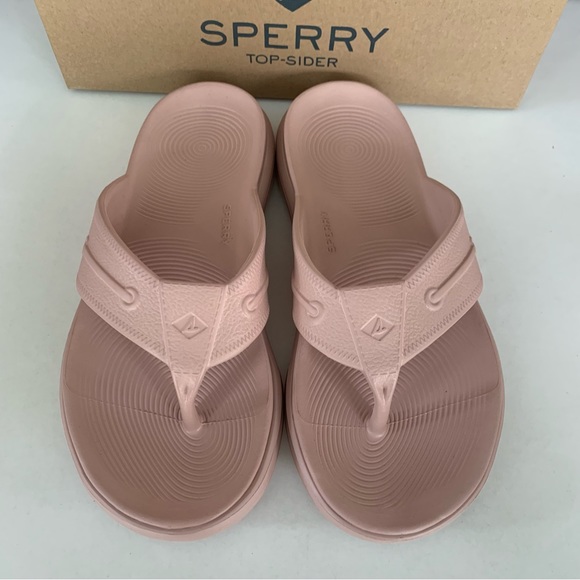 Sperry Womens Windward Faux Leather slide blush Casual Thong Sandals US 8 M NEW - Picture 3 of 8
